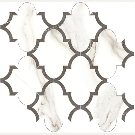 Mayfair Calacatta Oro Arabesque Mosaic
