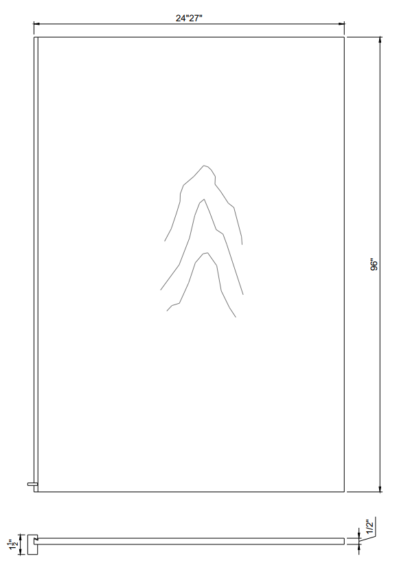 Refrigerator Return End Panel REF2796-1.5