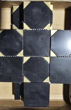 Rock Art Nero Marquina Square 9x9 Mosaic