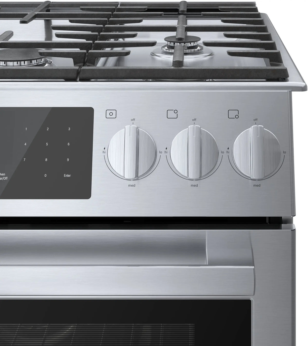 Bosch Benchmark® 30" Dual Fuel Slide-In Range – Stainless Steel – HDIP056U