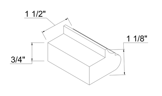 Light Rail Molding LRM8