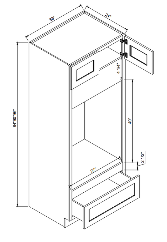Double Oven Cabinet - OC339624-1D