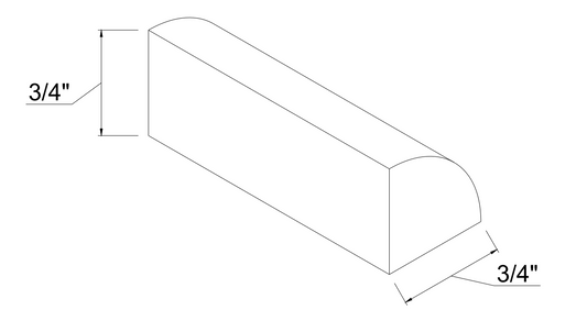 Quarter Round Molding QR8