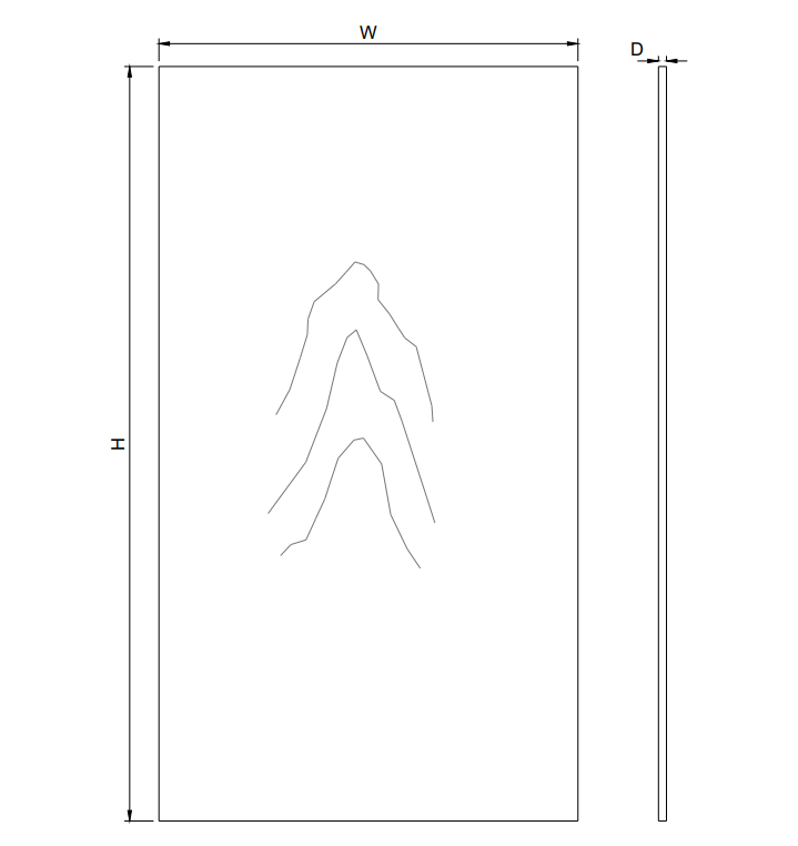 Tall Skin Veneer Panel TSV2496