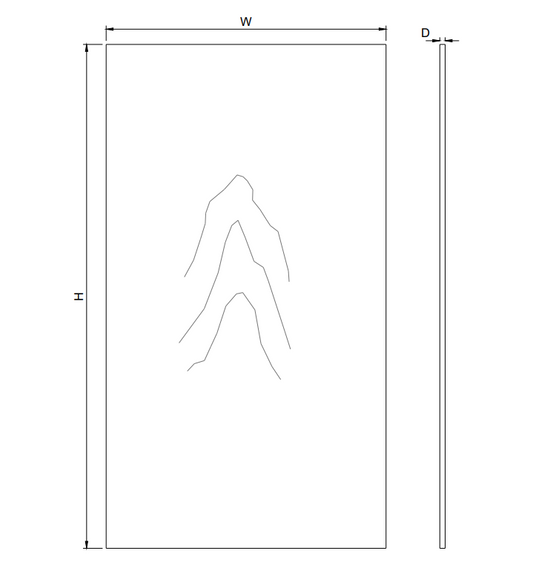 Tall Skin Veneer Panel TSV2496