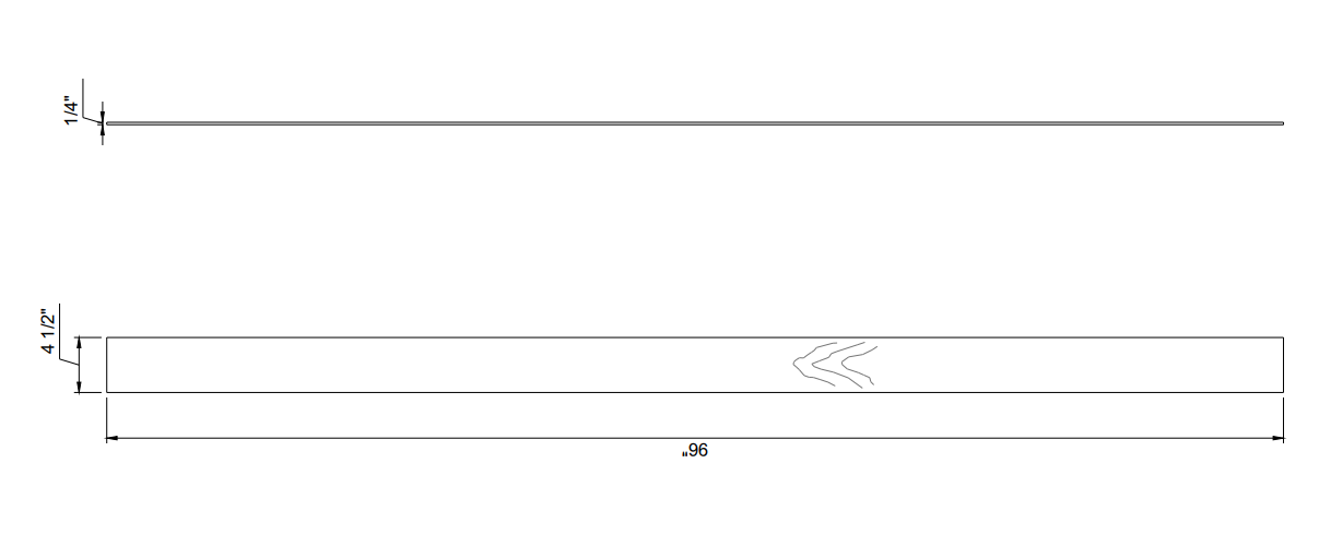 Finished Toe Kick TK8