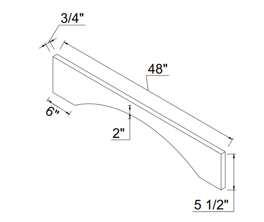 Arched Valance VAL48